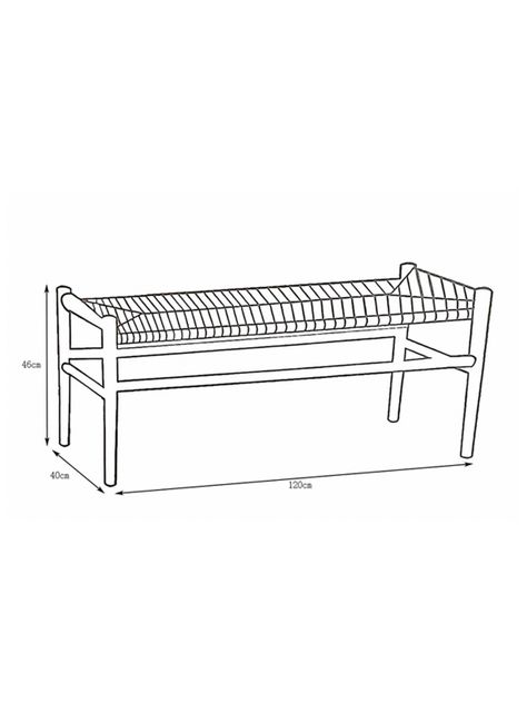 Banqueta Wishbone 120 cm-2