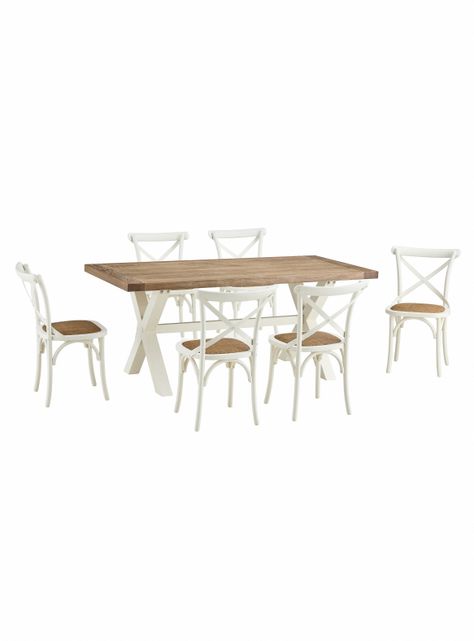 Juego Comedor Pamela 6 Sillas Blanco-1