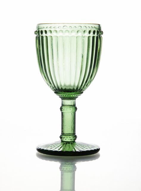 Set 4 Copas Rayas Verde 250 ml-1