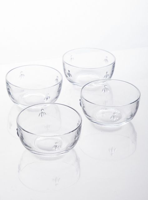 Set 4 Bowls Vidrio Bee 400 ml-0