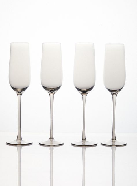 Set 4 Copas Champaña Smoke 230 ml-0