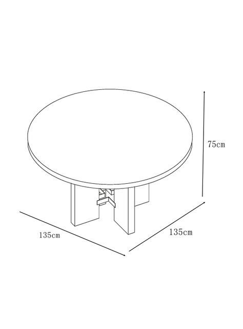 Mesa de Comedor Sahara 135 cm Redonda-3