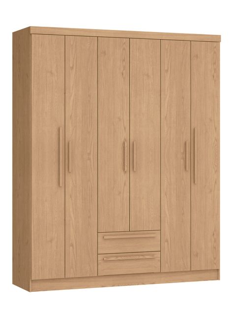 Clóset Mali New Rustic 6 Puertas 2 Cajones-2