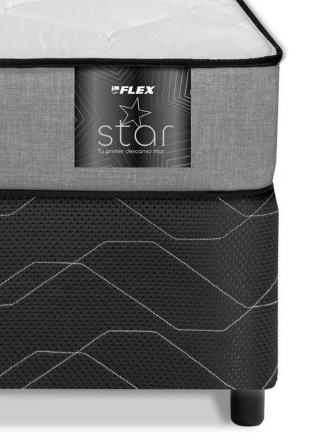 Cama Americana Star 1.5 Plazas x 190 cm + Respaldo Royal-2