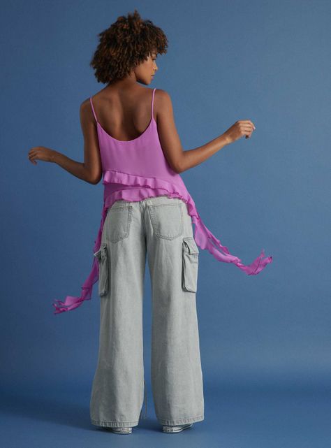 Blusa con Tirantes y Volantes-5