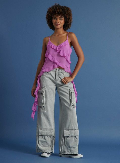 Blusa con Tirantes y Volantes-4
