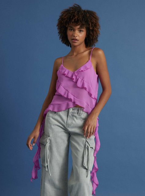 Blusa con Tirantes y Volantes-0