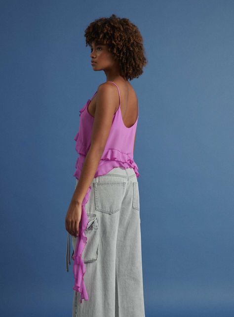Blusa con Tirantes y Volantes-1