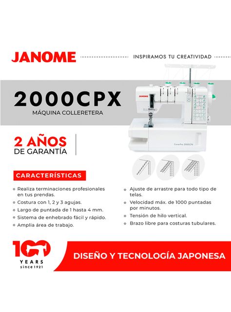 Set Máquinas de Coser 2000CPX + 8002D-5