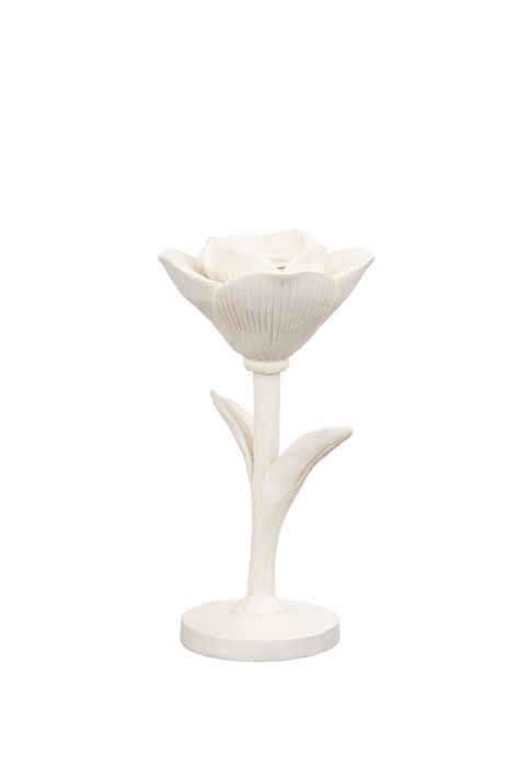 Candelabro Flor Blanco S-1
