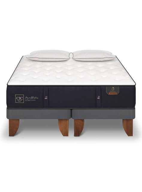 Cama Europea Premium 2 Plazas Base Dividida + Almohada Da Adapt Sleep-2