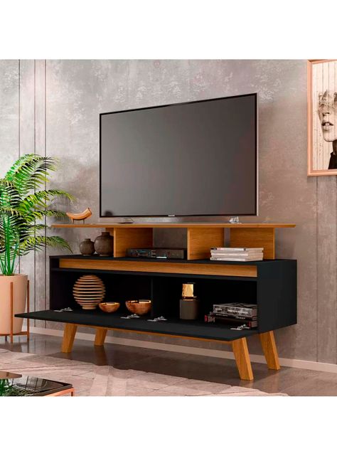 Rack Tv 50 Rubí 1.2 Canela Negro-2