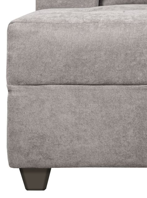 Seccional Le Mans Doble Chaise XL Tela Negro-3