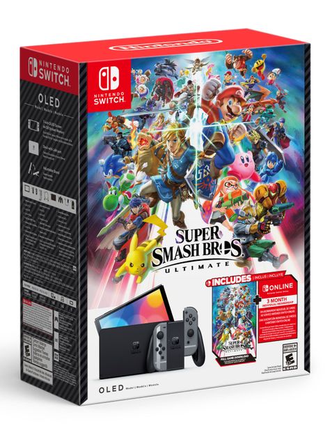 Consola Nintendo Switch Oled + Smash Bros-3