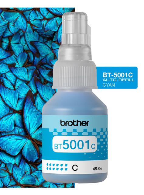 Botella Brother Cyan BT5001C-4