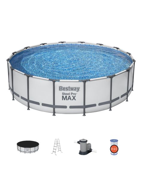 Piscina Estructural Steel Pro MAX 1.22 x 4.88 m-0