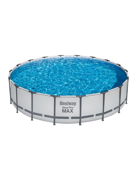 Piscina Redonda 122 x 549 cm Gris-0