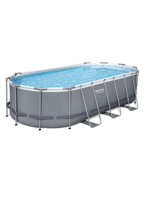 Piscina Power Steel 1.22x2.74x5.49 m Oval Pool Set-1
