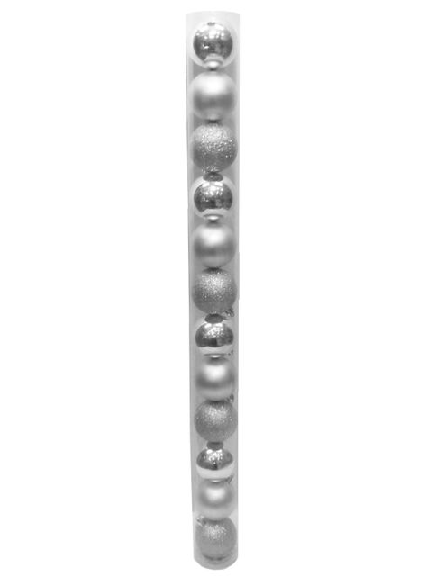 Set Attimo 12 Esferas Silver 6 cm-0