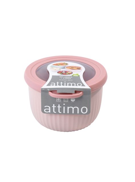 Set 4 Bowls con tapa L 550 ml + 1150 ml + 2100 ml + 3400 ml-9