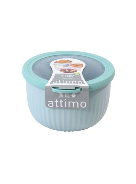 Set 4 Bowls con tapa L 550 ml + 1150 ml + 2100 ml + 3400 ml-7