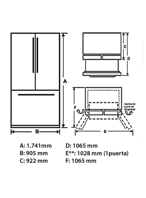 Refrigerador French Door No Frost 646 Litros PFO26JSRFFS-1
