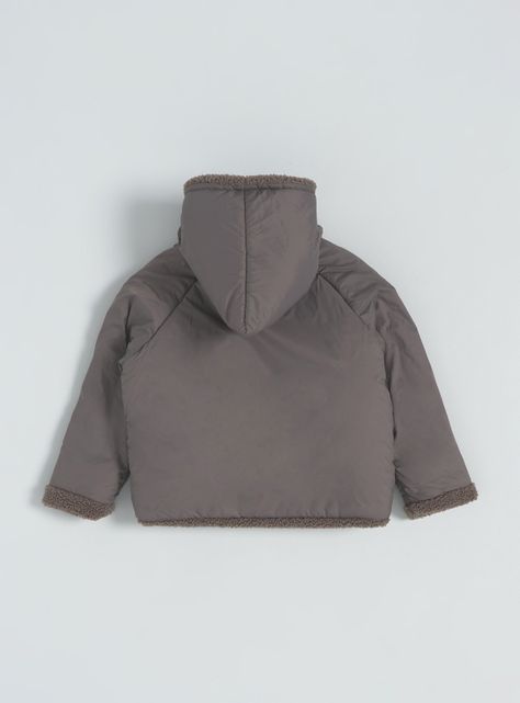 Parka Diseño con Cierre y Gorro-3