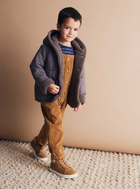 Parka Diseño con Cierre y Gorro-0