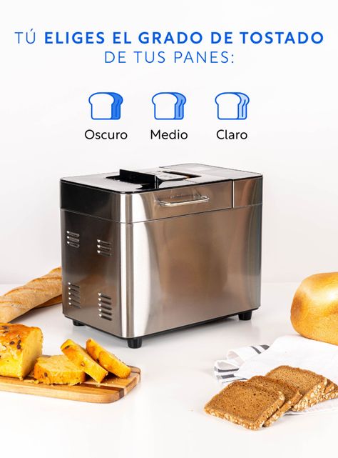 Máquina de Pan Multi Bread 1 kg Gris-4