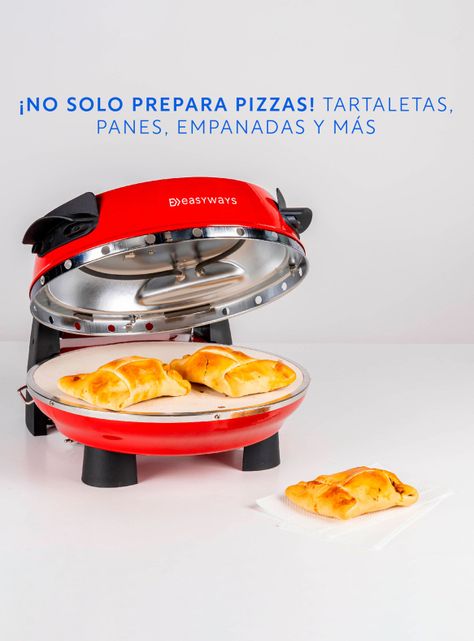Horno Pizza Oven 1200W 30 cm Rojo-6