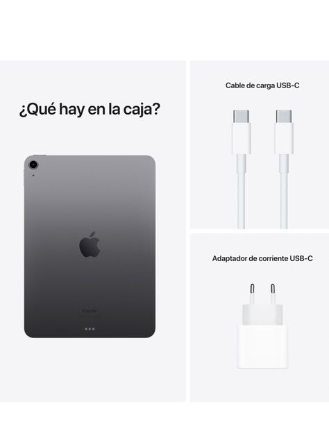 iPad Air 64GB Chip M1 10.9" Wi-Fi Gris Espacial-9