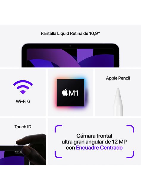 iPad Air 64GB Chip M1 10.9" Wi-Fi Azul-6