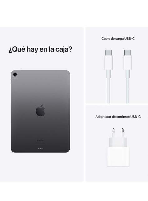 iPad Air 256GB Chip M1 10.9" Wi-Fi Gris Espacial-9