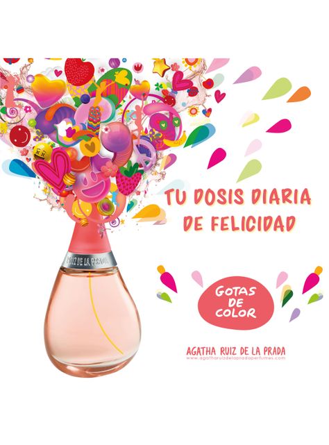 Perfume Agatha Ruiz De La Prada Gotas de Color Mujer EDT 100 ml-3