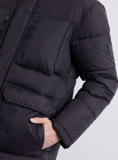 Parka Acolchada Largo Medio-3