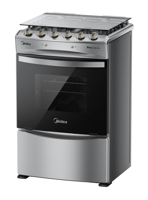 Cocina a Gas 4 Quemadores MCG-4QPI24NS Acero Inoxidable-2