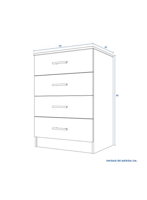 Cómoda Fénix Cerezo 4C-1