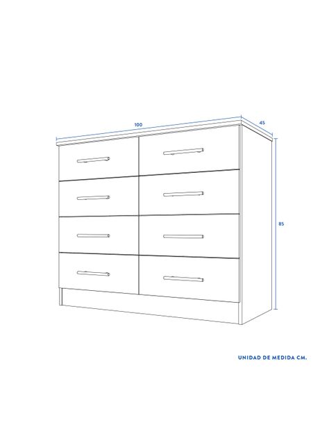 Cómoda Polux Cerezo 8C-1