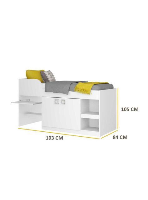 Cama Multifuncional Blanca Kidscool-1