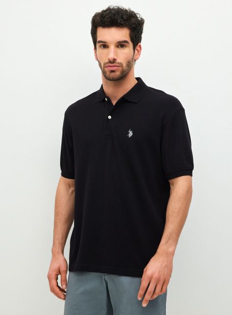 Polera Piqué Manga Corta Logo-0