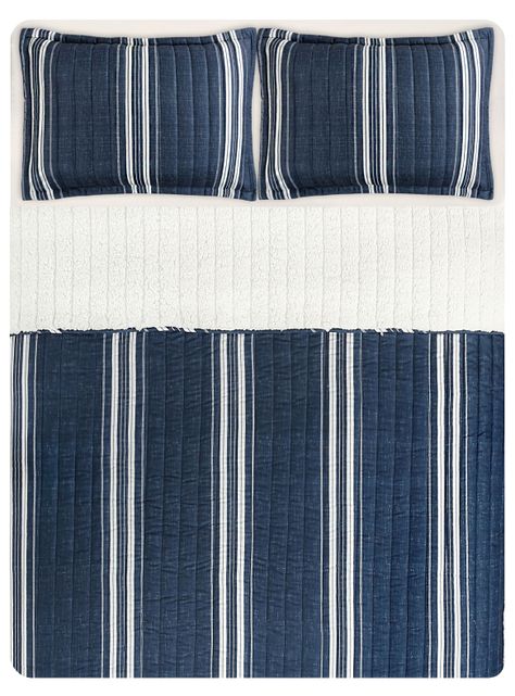 Quilt Líneas Sherpa 2 Plazas-3