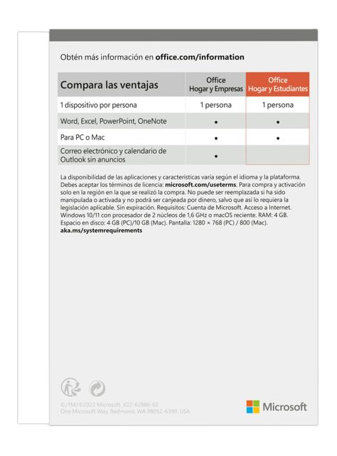 Licencia Microsoft 365 H&S Office 2021-1