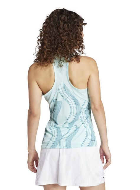 Polera Top Sin Mangas Club Tennis Estampada-1