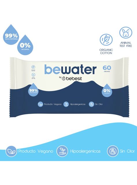 Caja Toallitas Húmedas Be Water 12 Paquetes Bebesit-3