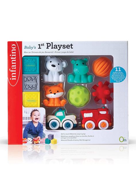 Juguete de Estimulacion Bebe Bloques 1° PlaySet Infantino-1
