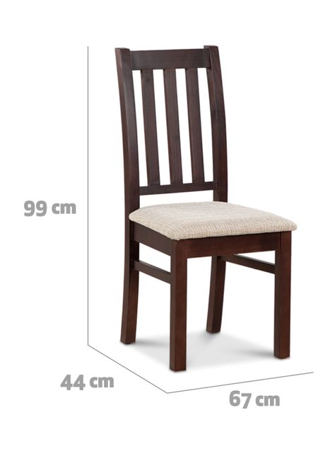 Juego de Comedor Ñuble Vidrio + 6 Sillas Chocolate Beige-2