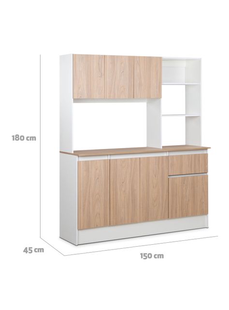 Mueble de Cocina Niza 7 Puertas 1 Cajón-1