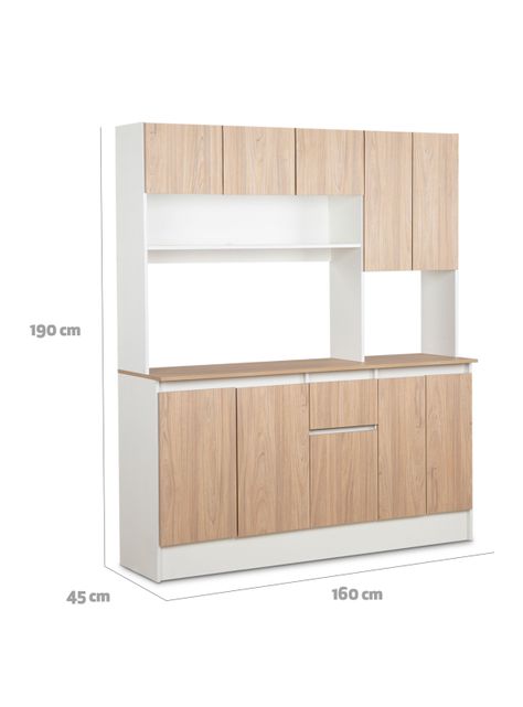 Mueble de Cocina Catania 9 Puertas 1 Cajón-1