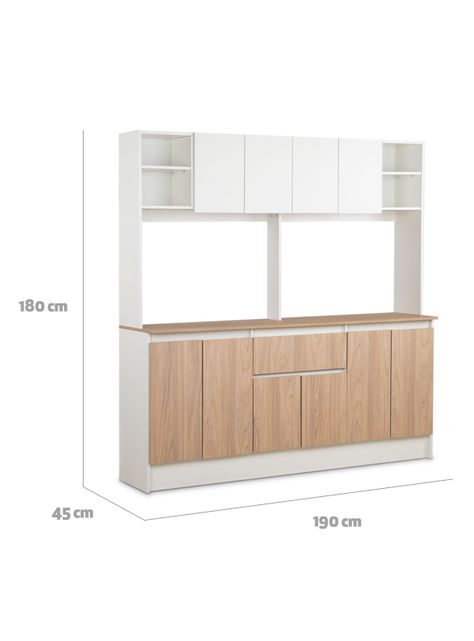 Mueble de Cocina Ibiza 10 Puertas 1 Cajón-1