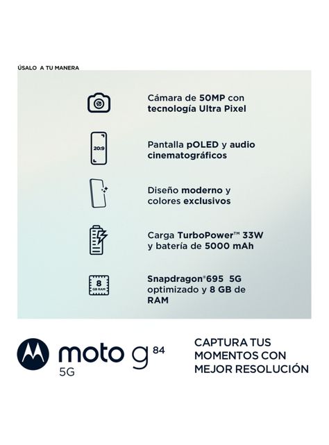Smartphone Moto G84 5G 256GB 6.5" Magenta Liberado-3